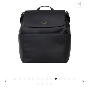 Mina Baie Vegan Kinney Backpack in black/gold LIKE NEW